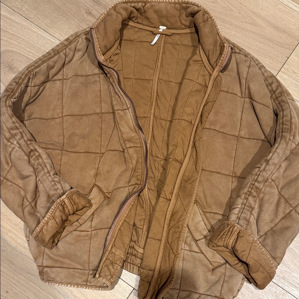 Free People Dolman Quilted Knit Jacket